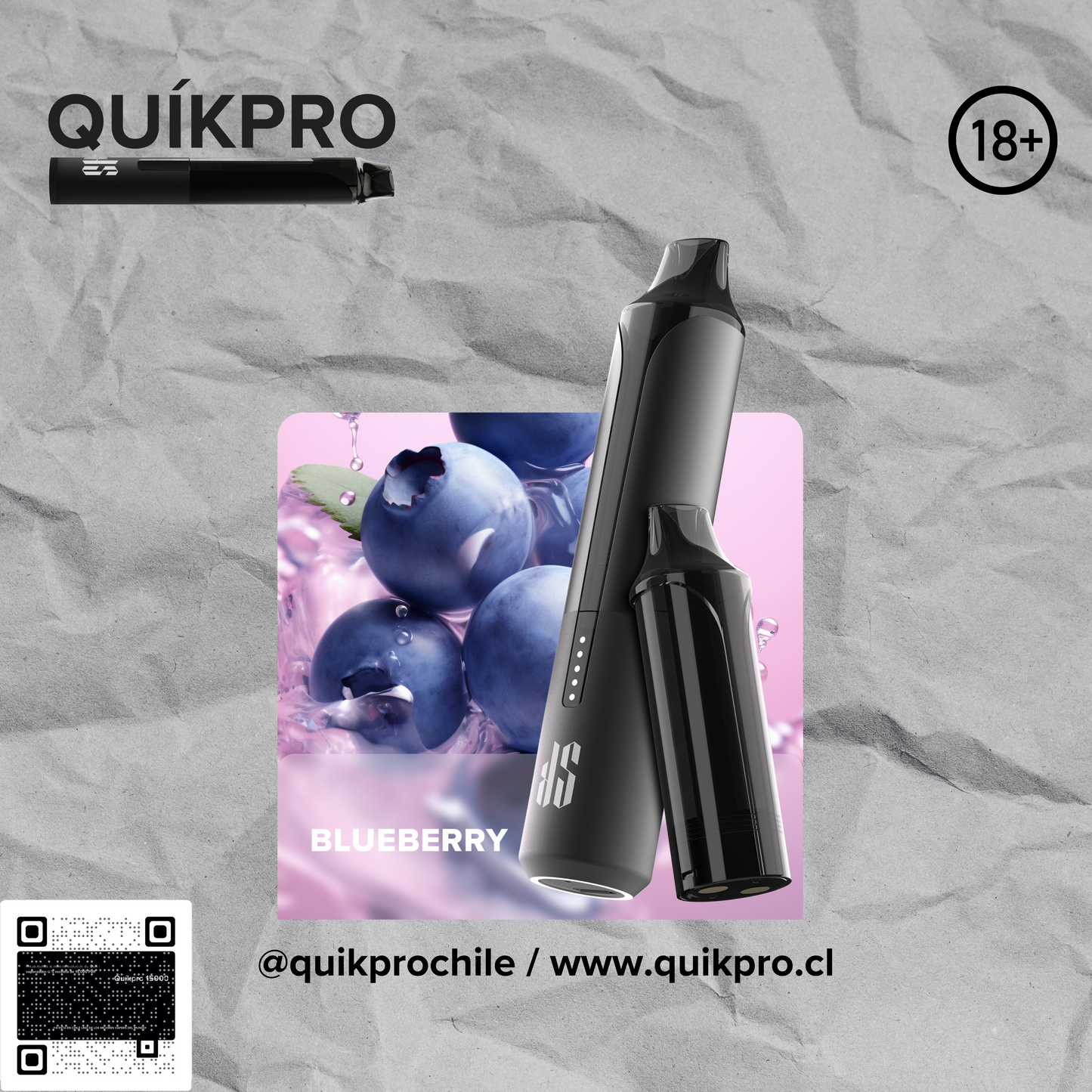 - QUIKPRO 15000 SABOR ARÁNDANO