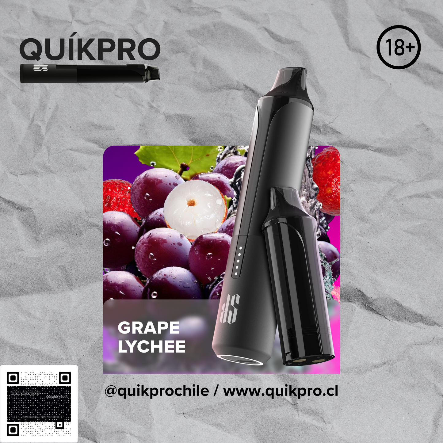 - QUIKPRO 15000 SABOR UVA DE LICHI